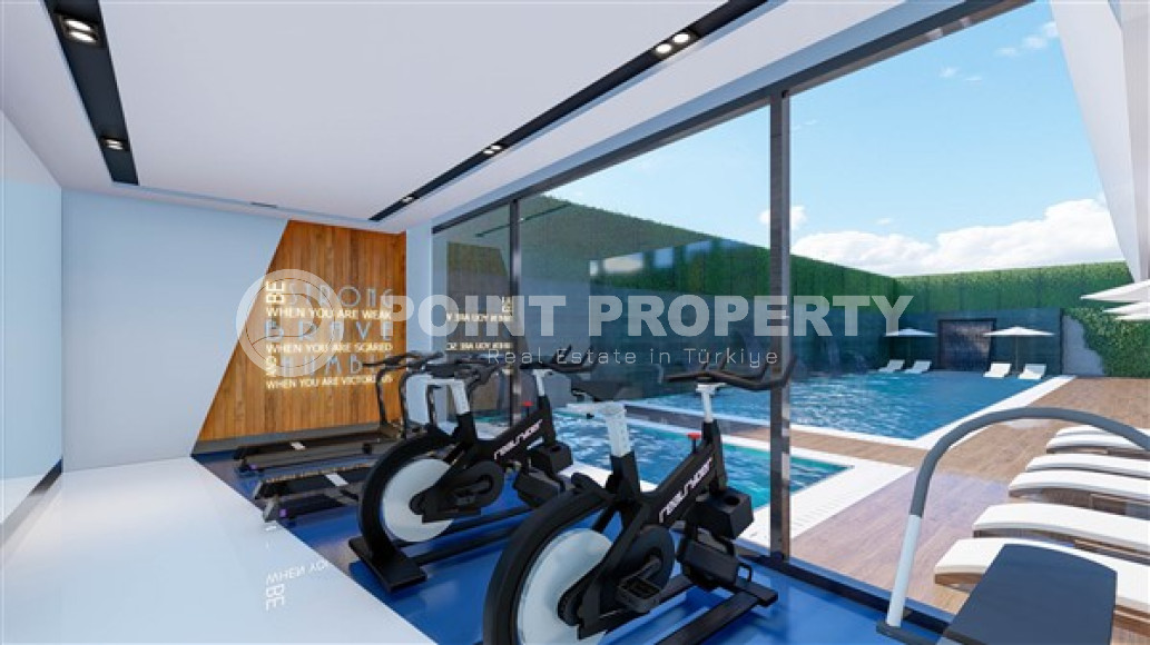 Двухуровневые апартаменты состоящие из двух квартир на 5 этаже и мансарде комплекса, центр Аланьи-id-4051-фото-6