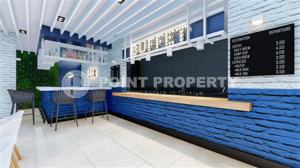 Двухуровневые апартаменты состоящие из двух квартир на 5 этаже и мансарде комплекса, центр Аланьи-id-4051-фото-7