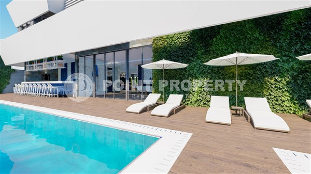 Двухуровневые апартаменты состоящие из двух квартир на 5 этаже и мансарде комплекса, центр Аланьи-id-4051-фото-10