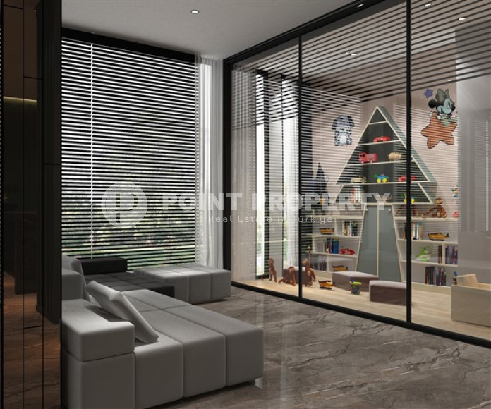 Красивый строящийся бутик - проект в районе Кестель в 150 метрах от моря. Апартаменты 60 - 205 м2.-id-4054-фото-10