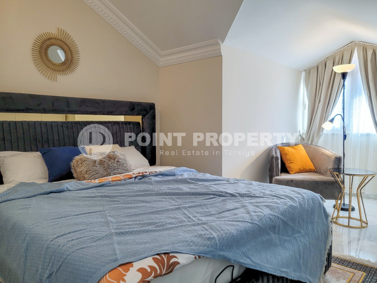 Уютный светлый пентхаус 4+2 в районе Оба для большой семьи в 450 м от моря-id-4060-фото-10