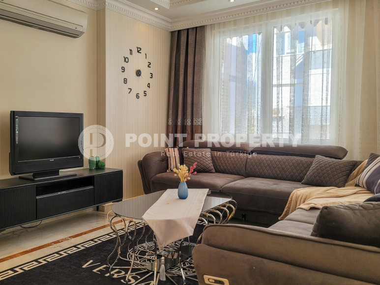 Уютный светлый пентхаус 4+2 в районе Оба для большой семьи в 450 м от моря-id-4060-фото-12