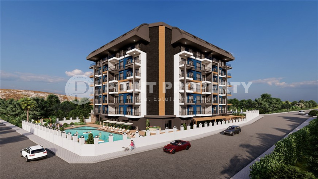 Апартаменты и дуплексные квартиры с площадью 40 - 109 м2 в новом комплексе на начальной стадии строительства, Газипаша-id-4067-фото-2