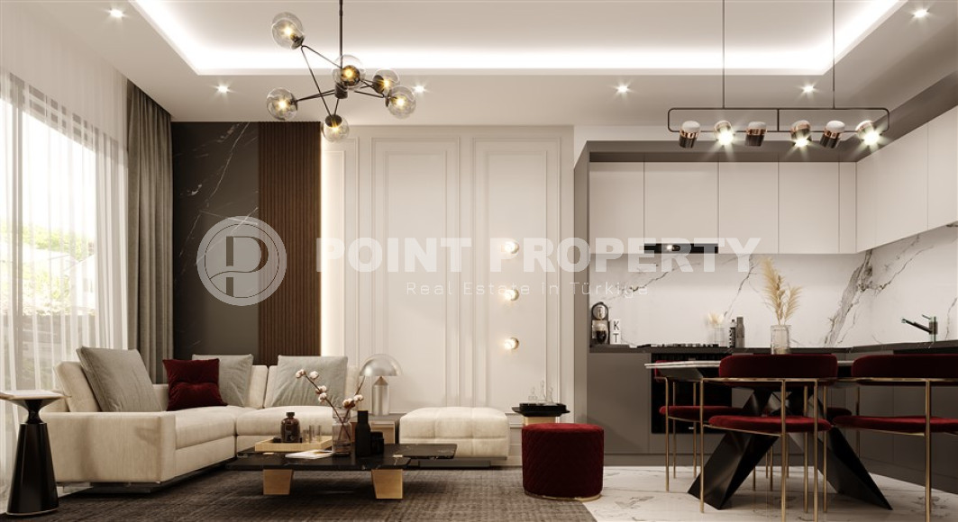 Апартаменты и дуплексные квартиры с площадью 40 - 109 м2 в новом комплексе на начальной стадии строительства, Газипаша-id-4067-фото-3