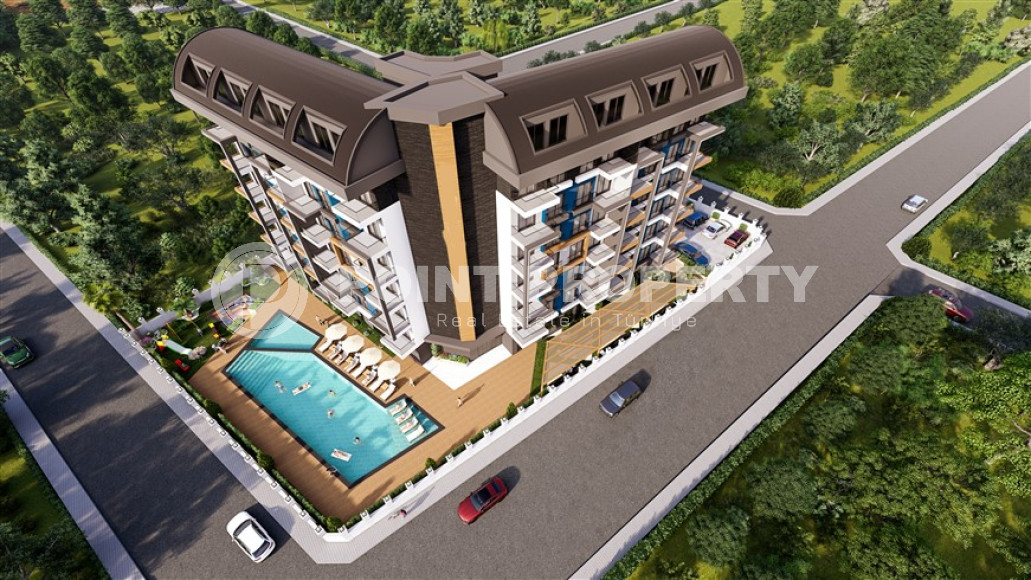 Апартаменты и дуплексные квартиры с площадью 40 - 109 м2 в новом комплексе на начальной стадии строительства, Газипаша-id-4067-фото-4