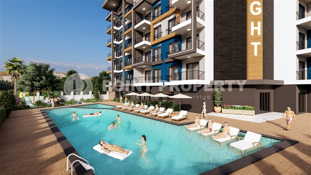 Апартаменты и дуплексные квартиры с площадью 40 - 109 м2 в новом комплексе на начальной стадии строительства, Газипаша-id-4067-фото-5