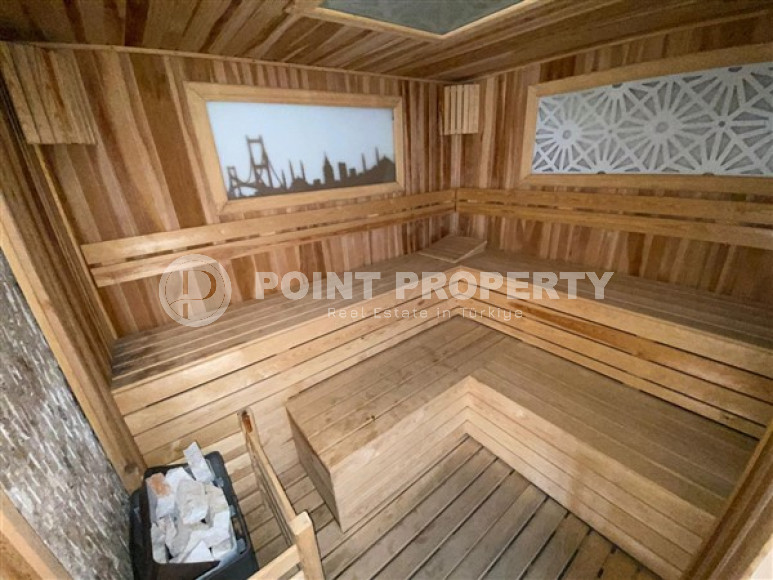 New furnished 1+1 apartment on the first line from the sea in the center of Kestel.-id-4071-photo-16