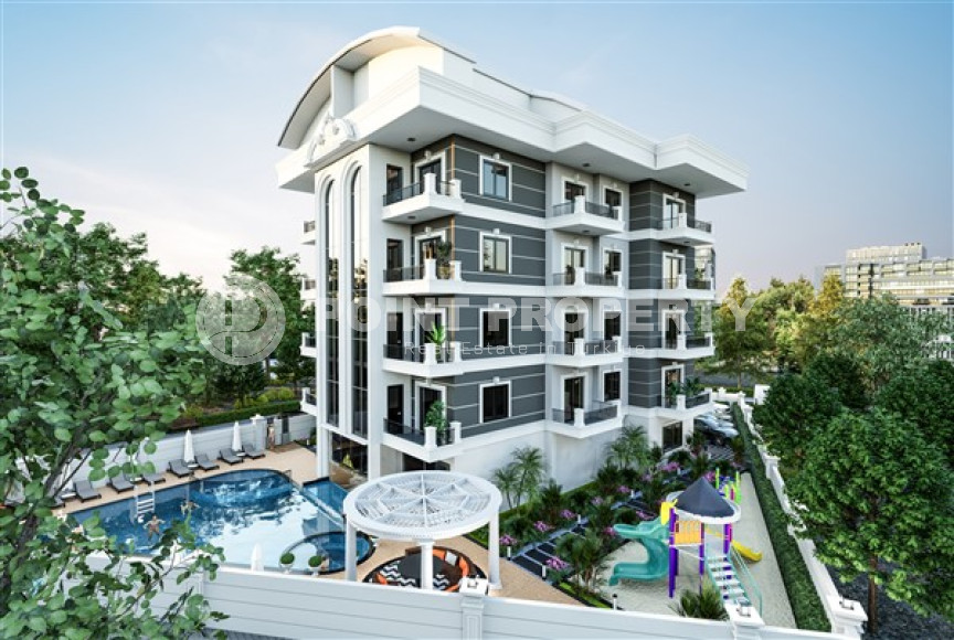 New project - apartments and duplexes on different floors in a building under construction in the prestigious Upper Oba area of Alanya.-id-4079-photo-2