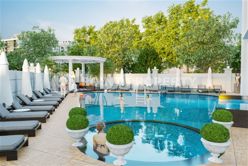 New project - apartments and duplexes on different floors in a building under construction in the prestigious Upper Oba area of Alanya.-id-4079-photo-3