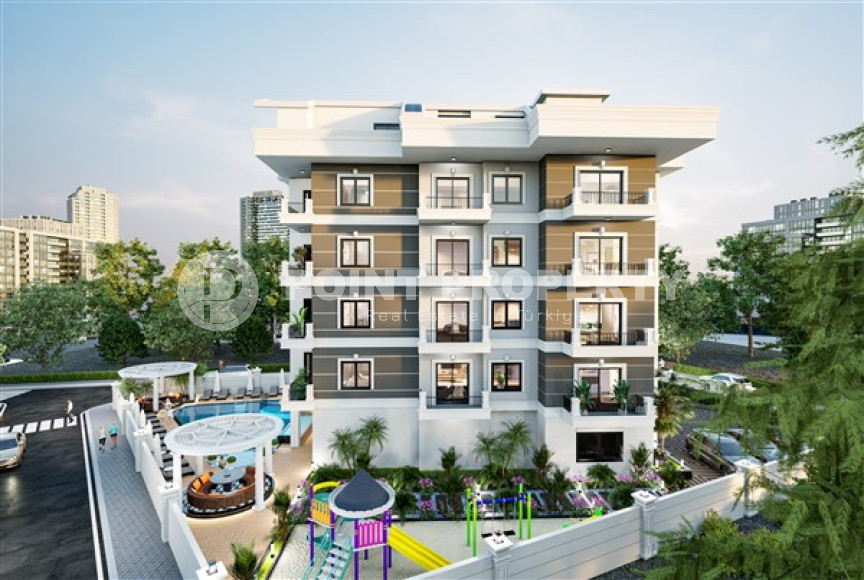 New project - apartments and duplexes on different floors in a building under construction in the prestigious Upper Oba area of Alanya.-id-4079-photo-5