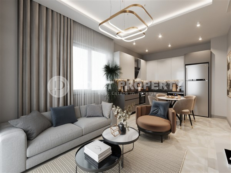 New project - apartments and duplexes on different floors in a building under construction in the prestigious Upper Oba area of Alanya.-id-4079-photo-7