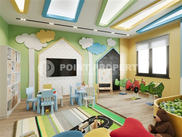 New project - apartments and duplexes on different floors in a building under construction in the prestigious Upper Oba area of Alanya.-id-4079-photo-11