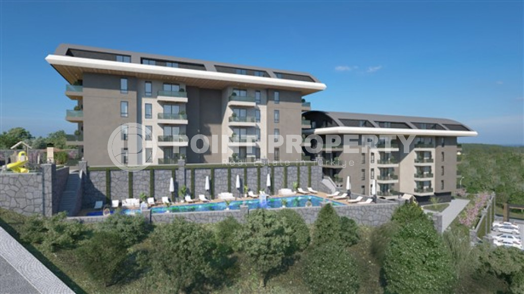 Недорогие квартиры с площадью 53 - 113 м2 в новой резиденции отельного типа, район Конаклы-id-4085-фото-3