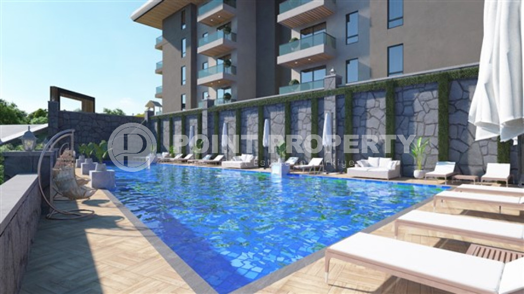 Недорогие квартиры с площадью 53 - 113 м2 в новой резиденции отельного типа, район Конаклы-id-4085-фото-4