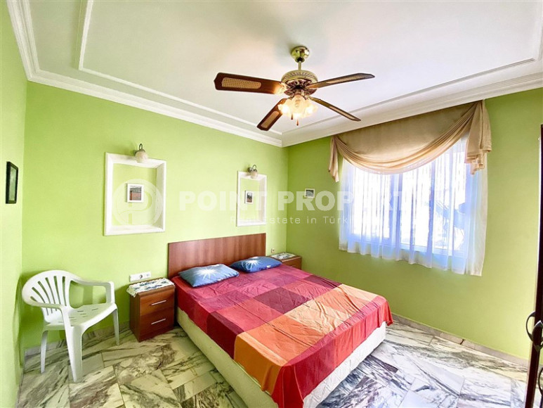 Ухоженная квартира с площадью 100 м2 в самом центре Аланьи. Продается с мебелью.-id-4088-фото-8