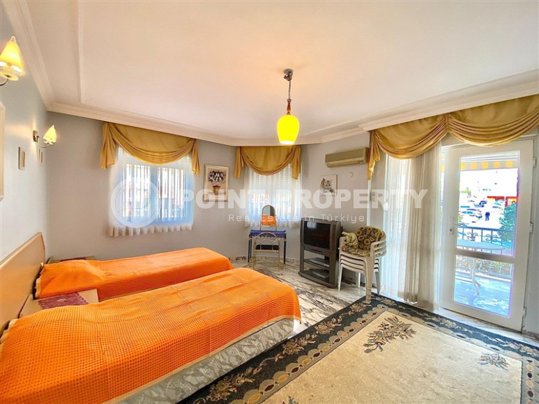 Ухоженная квартира с площадью 100 м2 в самом центре Аланьи. Продается с мебелью.-id-4088-фото-10