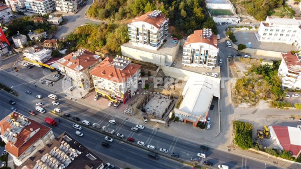 New office project under construction in the center of Alanya. Commercial premises with an area of 43 - 65 m2.-id-4092-photo-5
