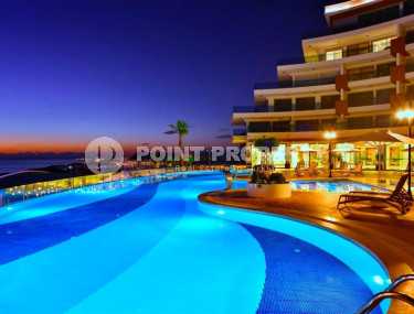 Просторные апартаменты 1+1 площадью 75 м2 с видом на море в элитном комплексе в районе Конаклы, 700 м от моря-id-1341-фото-2