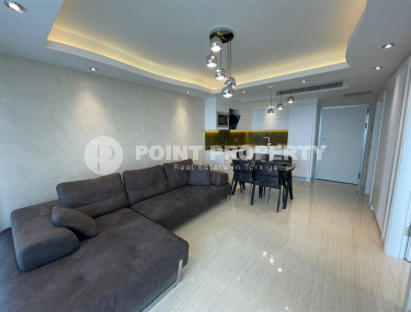 Просторные апартаменты 1+1 площадью 75 м2 с видом на море в элитном комплексе в районе Конаклы, 700 м от моря-id-1341-фото-4