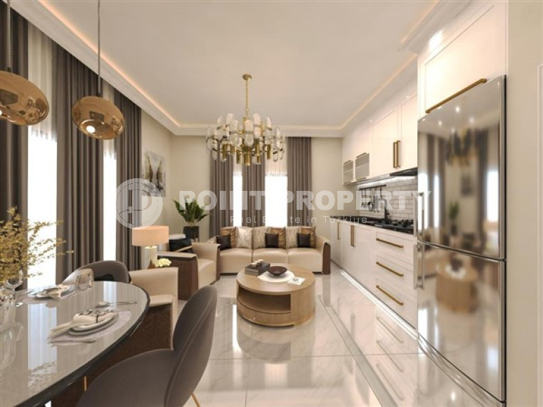 Дуплекс на 5-м этаже с мансардой в доме на финальной стадии строительства в популярном районе Аланьи Оба.-id-4122-фото-2