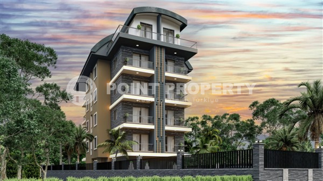 Комфортабельная четырёхэтажная резиденция в районе Оба. Срок завершения строительных работ в сентябре 2023 года.-id-4136-фото-6