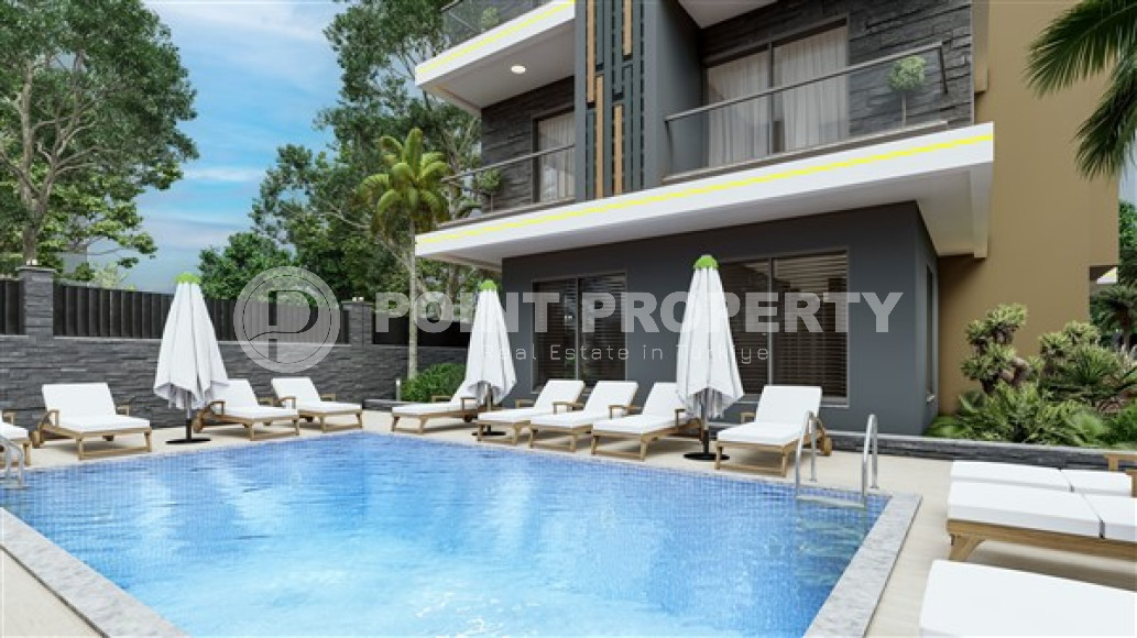 Комфортабельная четырёхэтажная резиденция в районе Оба. Срок завершения строительных работ в сентябре 2023 года.-id-4136-фото-8