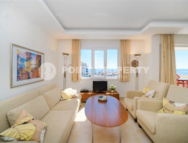 Светлая уютная квартира 2+1 на 7-м этаже с панорамным видом на море в спокойном районе Аланьи Тосмур.-id-4137-фото-2