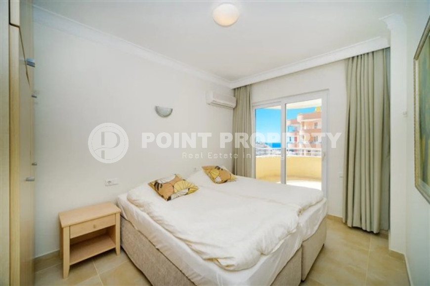 Светлая уютная квартира 2+1 на 7-м этаже с панорамным видом на море в спокойном районе Аланьи Тосмур.-id-4137-фото-4