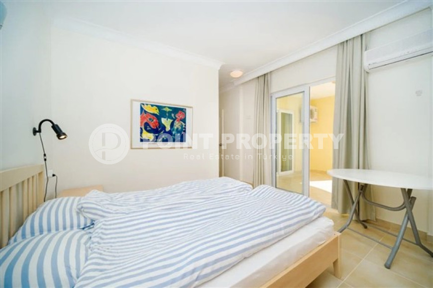 Светлая уютная квартира 2+1 на 7-м этаже с панорамным видом на море в спокойном районе Аланьи Тосмур.-id-4137-фото-5