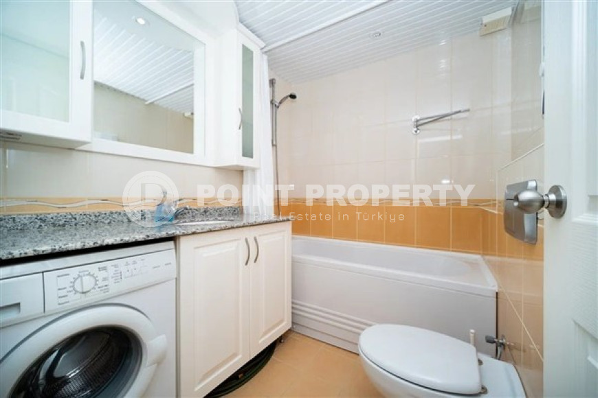 Светлая уютная квартира 2+1 на 7-м этаже с панорамным видом на море в спокойном районе Аланьи Тосмур.-id-4137-фото-6