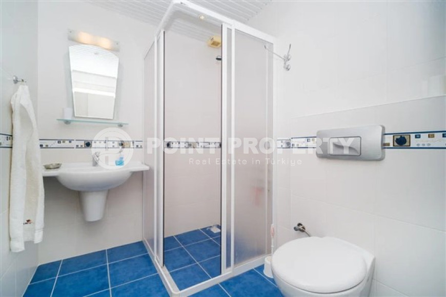 Светлая уютная квартира 2+1 на 7-м этаже с панорамным видом на море в спокойном районе Аланьи Тосмур.-id-4137-фото-7