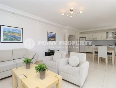 Красивая трёхкомнатная квартира с площадью 110 м2 в 500 метрах от пляжа Клеопатры, центр Аланьи-id-4145-фото-4