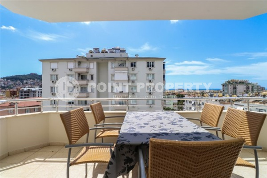 Красивая трёхкомнатная квартира с площадью 110 м2 в 500 метрах от пляжа Клеопатры, центр Аланьи-id-4145-фото-5