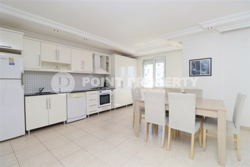 Красивая трёхкомнатная квартира с площадью 110 м2 в 500 метрах от пляжа Клеопатры, центр Аланьи-id-4145-фото-7