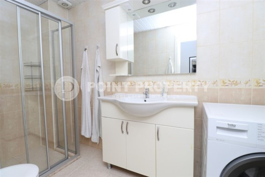 Красивая трёхкомнатная квартира с площадью 110 м2 в 500 метрах от пляжа Клеопатры, центр Аланьи-id-4145-фото-11