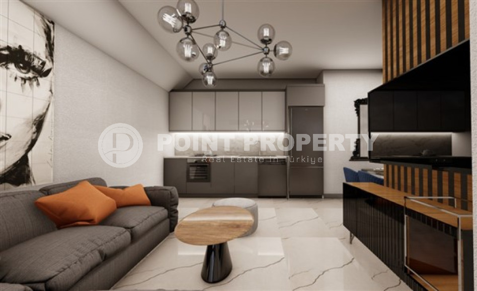 Волшебный пентхаус с площадью 95 м2 в малоэтажном комплексе на стадии строительства, центр Аланьи-id-4151-фото-2