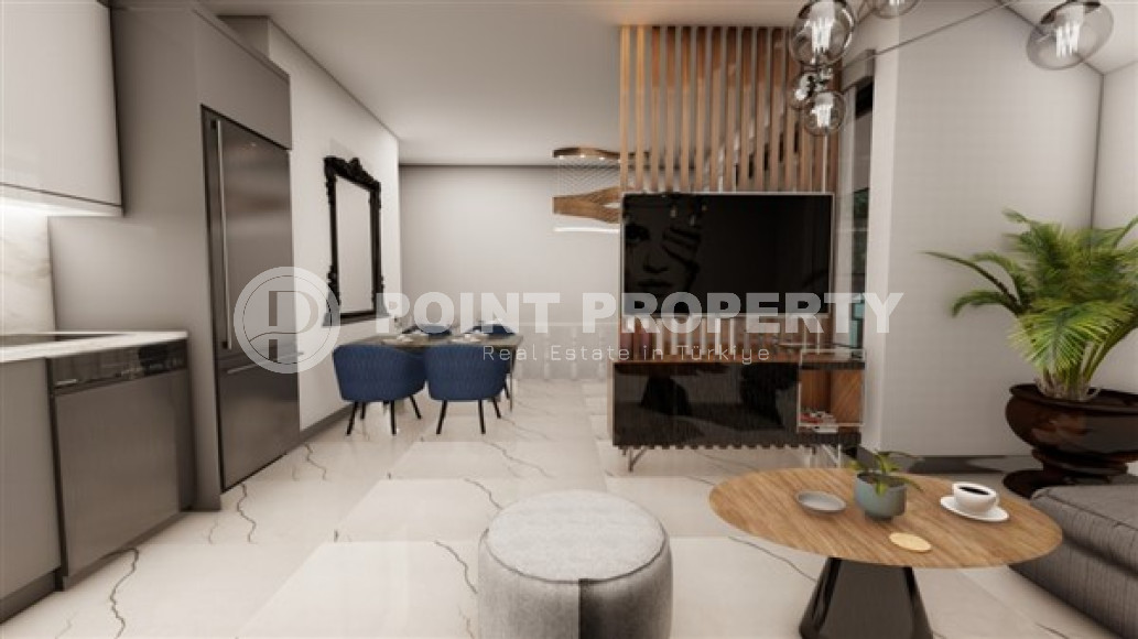 Волшебный пентхаус с площадью 95 м2 в малоэтажном комплексе на стадии строительства, центр Аланьи-id-4151-фото-3