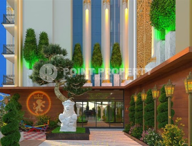 Современные двухкомнатные апартаменты 53 м2, в центре Аланьи. Строящаяся резиденция с отельной инфраструктурой-id-4152-фото-2