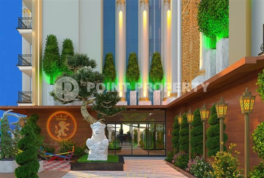 Современные двухкомнатные апартаменты 53 м2, в центре Аланьи. Строящаяся резиденция с отельной инфраструктурой-id-4152-фото-2