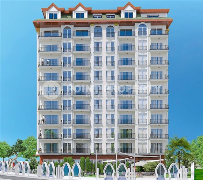 Современные двухкомнатные апартаменты 53 м2, в центре Аланьи. Строящаяся резиденция с отельной инфраструктурой-id-4152-фото-6