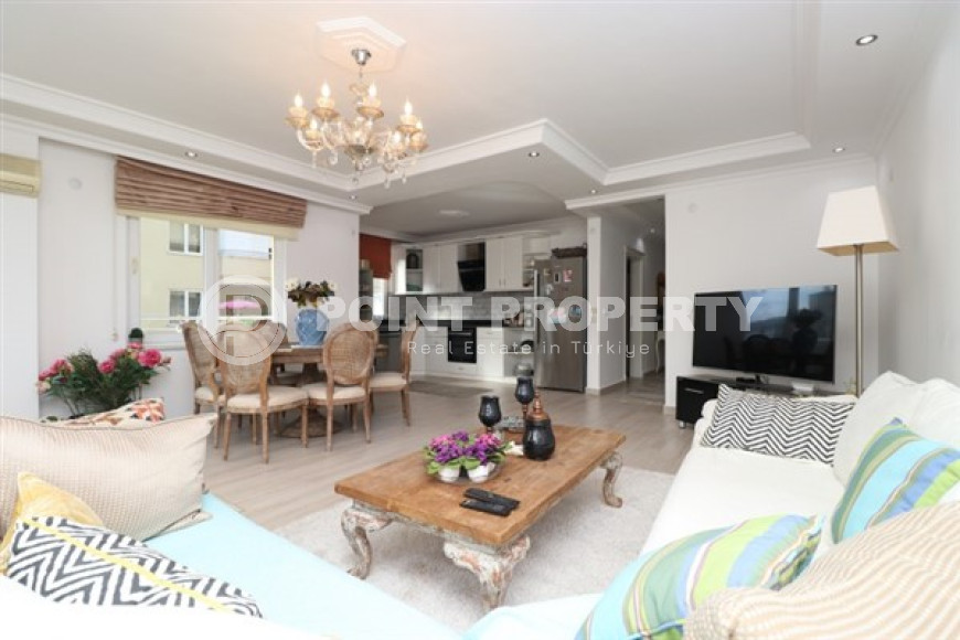 Очаровательная квартира 2+1 с площадью 95 м2 в 500 метрах от моря, центр Аланьи-id-4154-фото-3