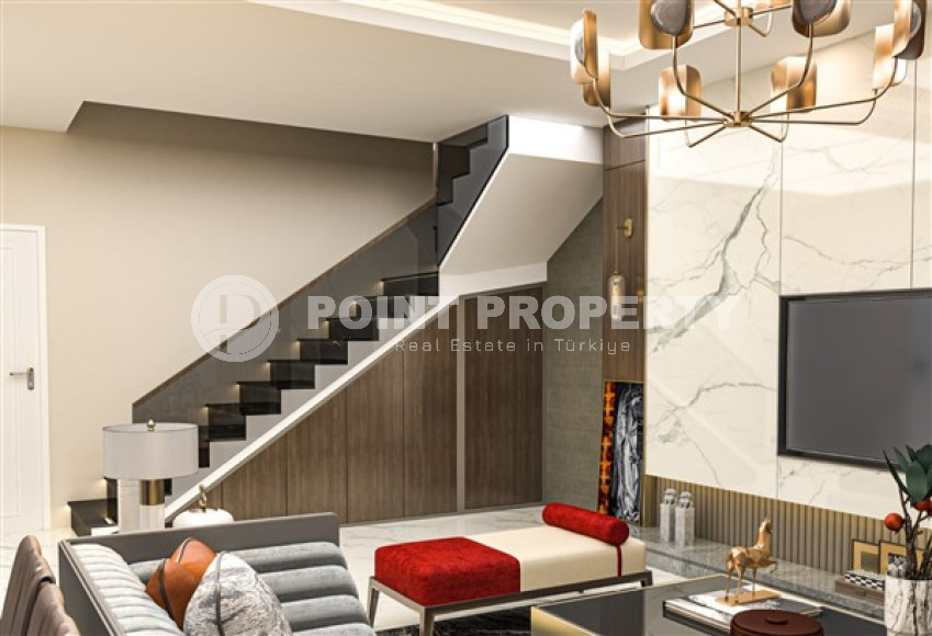 Квартиры и дуплексы в доме на этапе строительства с возможностью получения беспроцентной рассрочки и вида на жительство в Турции.-id-4155-фото-7
