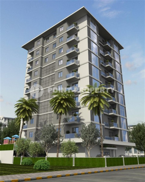 Apartments in a house under construction 800 meters from the sea in the center of Mahmutlar.-id-4161-photo-3