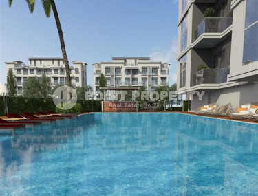 Apartments in a house under construction 800 meters from the sea in the center of Mahmutlar.-id-4161-photo-5