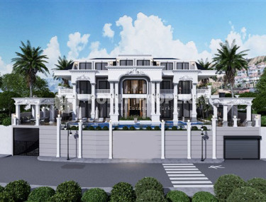 Элитная дуплексная вилла с общей жилой площадью 492 м2 на стадии строительства, район Каргыджак-id-4164-фото-2