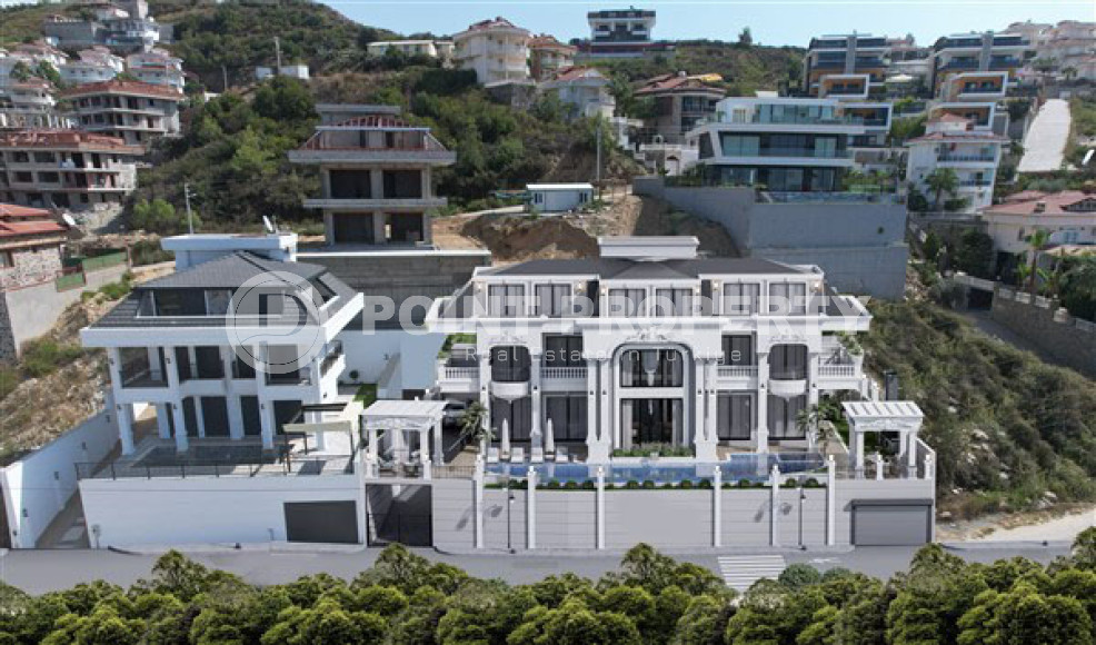 Luxury duplex villa with a total living area of 492 m2 under construction, Kargicak area-id-4164-photo-3