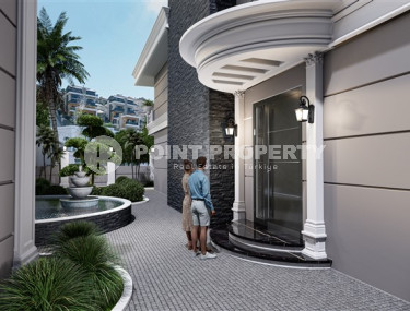 Элитная дуплексная вилла с общей жилой площадью 492 м2 на стадии строительства, район Каргыджак-id-4164-фото-4