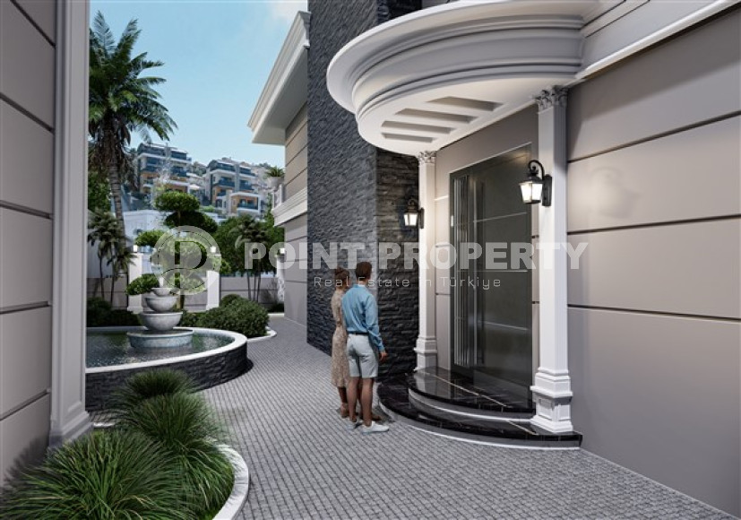 Luxury duplex villa with a total living area of 492 m2 under construction, Kargicak area-id-4164-photo-4