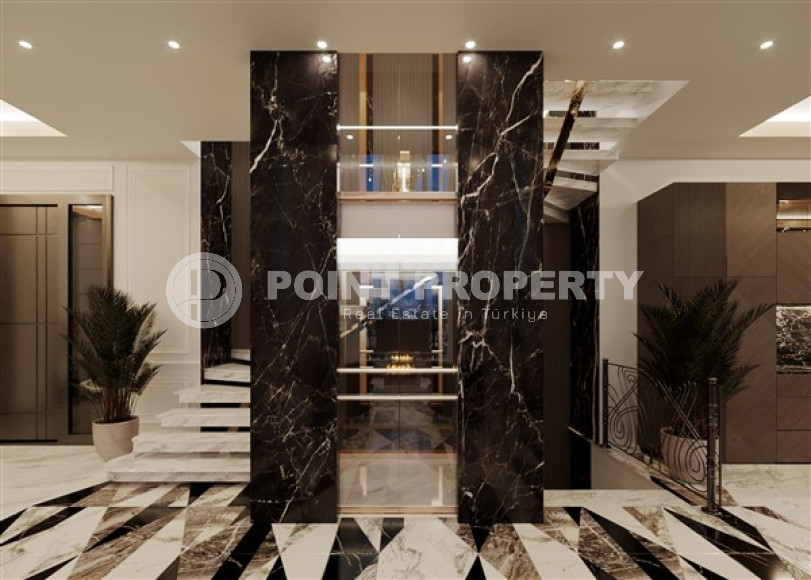 Luxury duplex villa with a total living area of 492 m2 under construction, Kargicak area-id-4164-photo-10