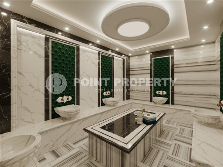 Luxury duplex villa with a total living area of 492 m2 under construction, Kargicak area-id-4164-photo-18